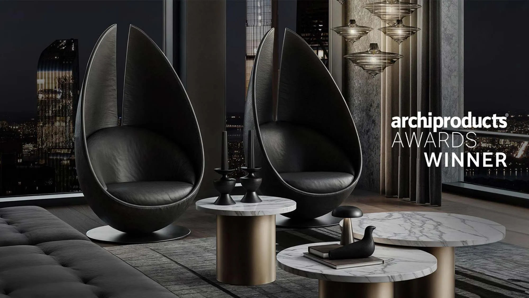 Poltroncina in pelle WE-003/H by Wayne Enterprises Home Collection